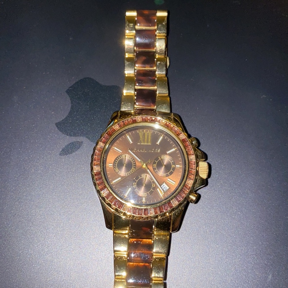Michael Kors watch Goldtone with tortoise